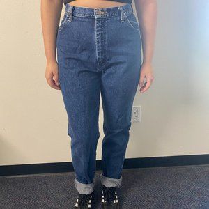 Women's High Waisted Vintage 1980s Wrangler Jeans in Pristine Condition